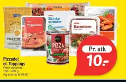 Fakta Tyskland Pizzadej el. Toppings tilbud
