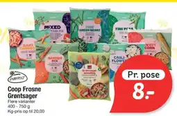 Fakta Tyskland Coop Frosne Grøntsager Flere varianter tilbud