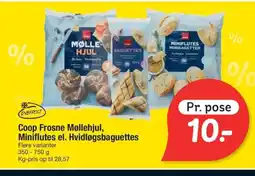 Fakta Tyskland Coop Frosne Møllehjul, Miniflutes el. Hvidløgsbaguettes tilbud