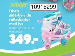 Fætter BR SKEIGHT Disco side-by-side rulleskøjter med lys tilbud