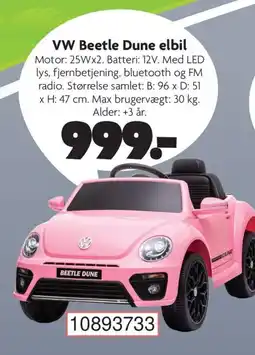 Fætter BR VW Beetle Dune elbil tilbud