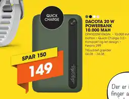 Expert DACOTA 20 W POWERBANK 10.000 MAH tilbud