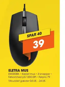 Expert ELETRA MUS tilbud