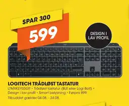 Expert LOGITECH TRÅDLØST TASTATUR tilbud
