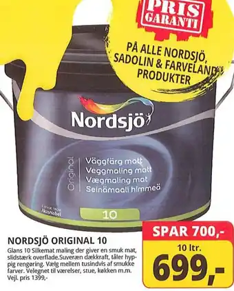 Farveland NORDSJÖ ORIGINAL 10 tilbud
