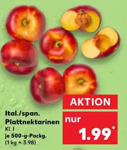 Kaufland Ital./span. Plattnektarinen tilbud