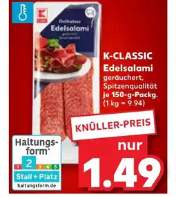 Kaufland K-CLASSIC Edelsalami tilbud