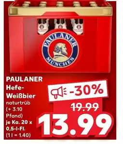 Kaufland PAULANER Hefe- Weißbier tilbud