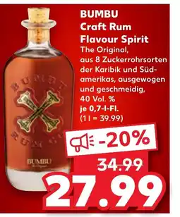 Kaufland BUMBU Craft Rum Flavour Spirit tilbud