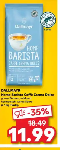 Kaufland DALLMAYR Home Barista Caffè Crema Dolce tilbud