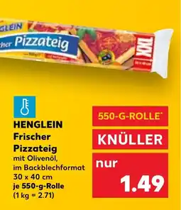 Kaufland HENGLEIN Frischer Pizzateig tilbud