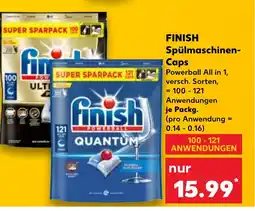 Kaufland FINISH Spülmaschinen Caps tilbud