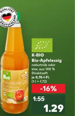 Kaufland K-BIO Bio-Apfelessig tilbud