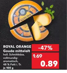 Kaufland ROYAL ORANGE Gouda mittelalt tilbud