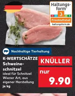 Kaufland DE K-WERTSCHÄTZE Schweine- schnitzel tilbud