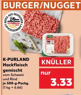 Kaufland DE K-PURLAND Hackfleisch gemischt tilbud