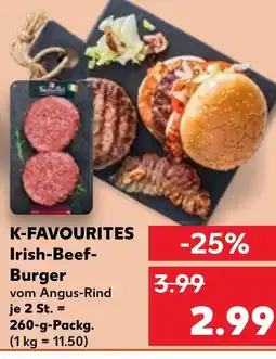 Kaufland DE K-FAVOURITES Irish-Beef- Burger tilbud