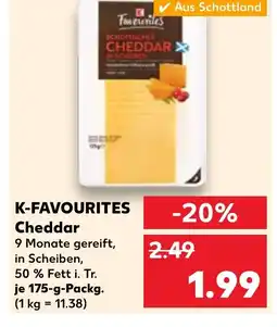 Kaufland K-FAVOURITES Cheddar tilbud