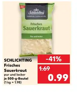 Kaufland SCHLICHTING Frisches Sauerkraut tilbud