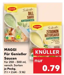 Kaufland MAGGI Für Genießer Saucen tilbud