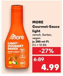 Kaufland MORE Gourmet-Sauce light tilbud