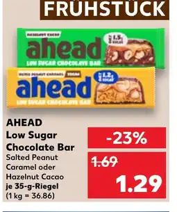 Kaufland AHEAD Low Sugar Chocolate Bar tilbud