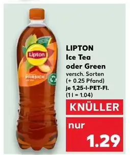 Kaufland LIPTON Ice Tea oder Green tilbud