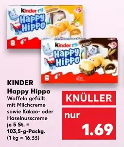 Kaufland KINDER Happy Hippo tilbud
