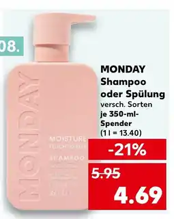 Kaufland MONDAY Shampoo oder Spülung tilbud