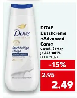 Kaufland DOVE Duschcreme Advanced Care tilbud