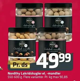 Fleggaard Nordthy Lakridskugler el. -mandler tilbud