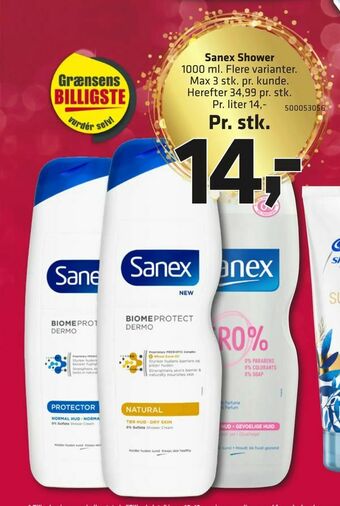 Fleggaard Sanex Shower tilbud