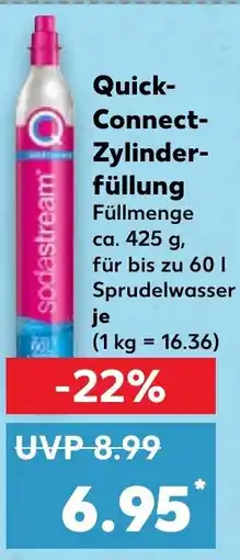 Kaufland Sodastream Quick- Connect- Zylinder- füllung tilbud
