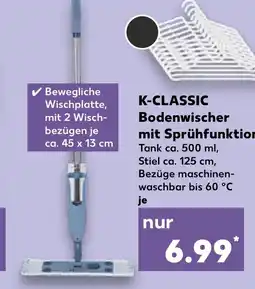 Kaufland K-CLASSIC Bodenwischer mit Sprühfunktion tilbud