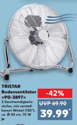 Kaufland TRISTAR Bodenventilator PD-3897 tilbud