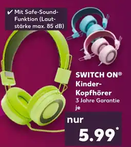 Kaufland SWITCH ONⓇ Kinder- Kopfhörer tilbud