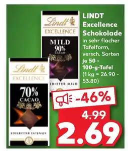 Kaufland DE LINDT Excellence Schokolade tilbud