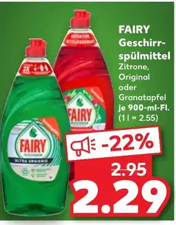 Kaufland DE FAIRY Geschirr- spülmittel tilbud