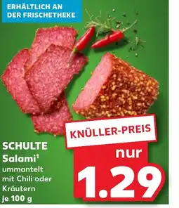 Kaufland SCHULTE Salami tilbud