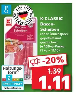 Kaufland K-CLASSIC Bacon- Scheiben tilbud