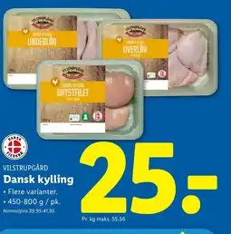 Lidl VILSTRUPGÅRD Dansk kylling tilbud