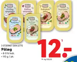 Lidl 3-STJERNET DEN LETTE Pålæg tilbud