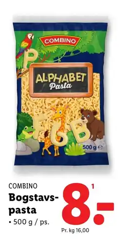 Lidl COMBINO Bogstavs- pasta tilbud