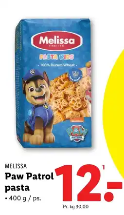 Lidl MELISSA Paw Patrol pasta tilbud