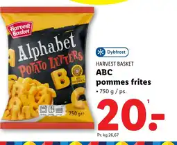 Lidl HARVEST BASKET ABC pommes frites tilbud