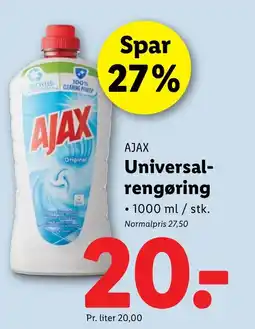Lidl AJAX Universal- rengøring tilbud