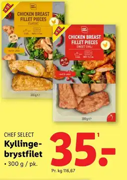 Lidl CHEF SELECT Kyllinge- brystfilet tilbud
