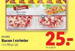 Lidl DULANO Bacon i strimler tilbud