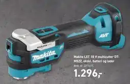 Johannes Fog Makita LXT 18 V multicutter DTM52Z, ekskl. batteri og lader, DKK 1296 tilbud