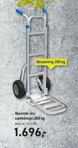 Johannes Fog Ravendo alu sækkevogn 200 kg, DKK 1696 tilbud